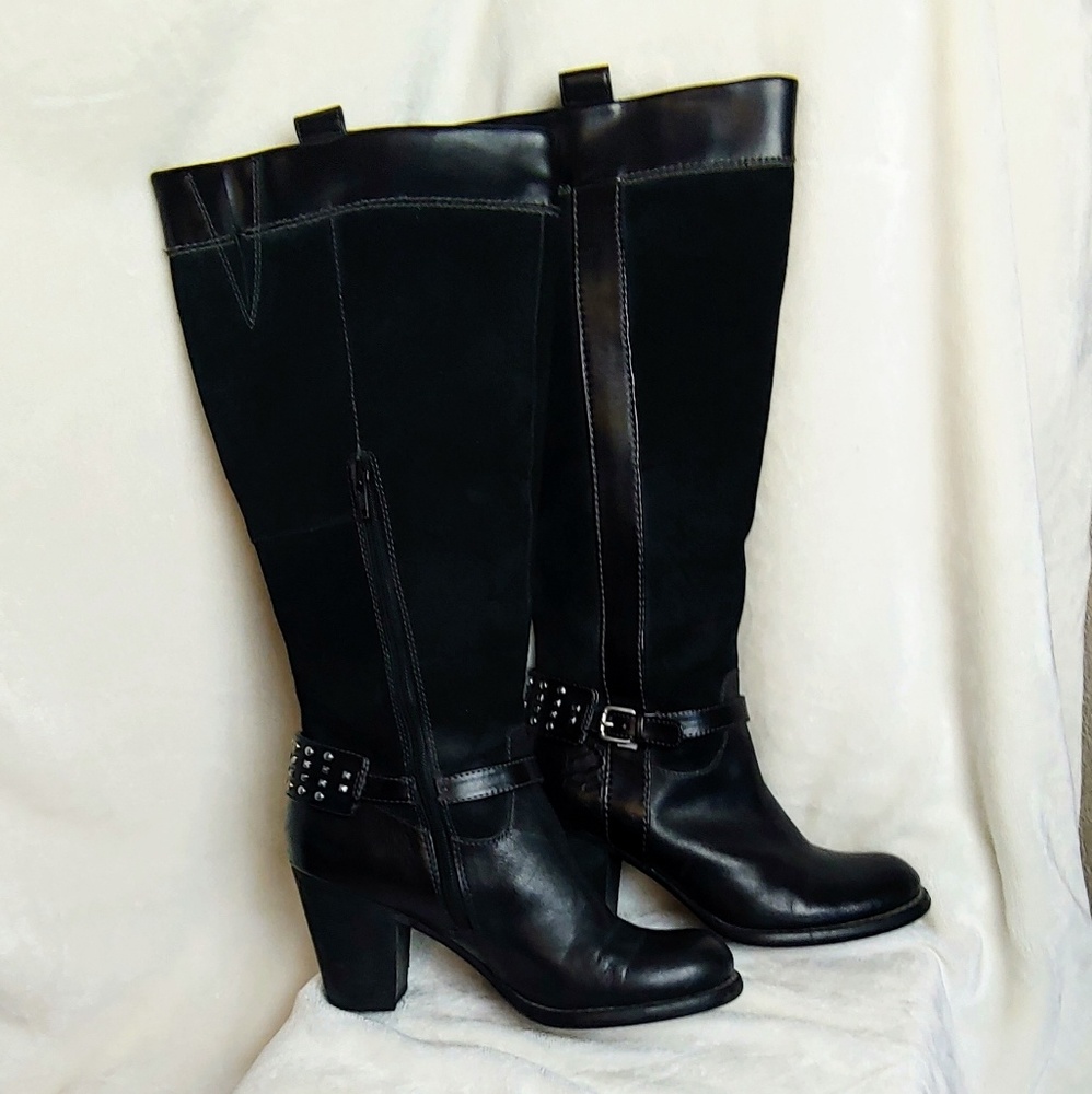 Naturalizer Women's Black Leather Boots
